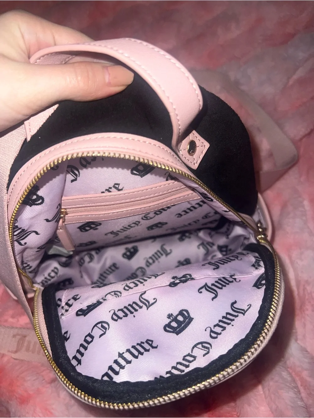 Y2K Juicy Couture Purse Backpack Vintage Coquette Mcbling Indie Sleaze Bag